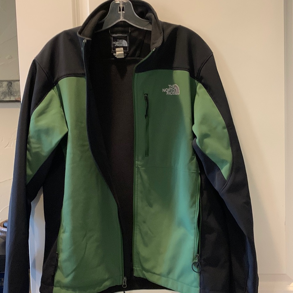 The North Face jacket large green/ black like new